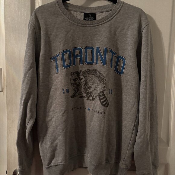 Peace Collective Toronto Raccoon Crew Neck Sweatshirt - Size M - Picture 1 of 4
